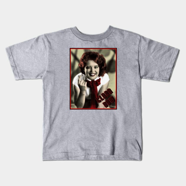 Clara Bow Kids T-Shirt by FieryWolf